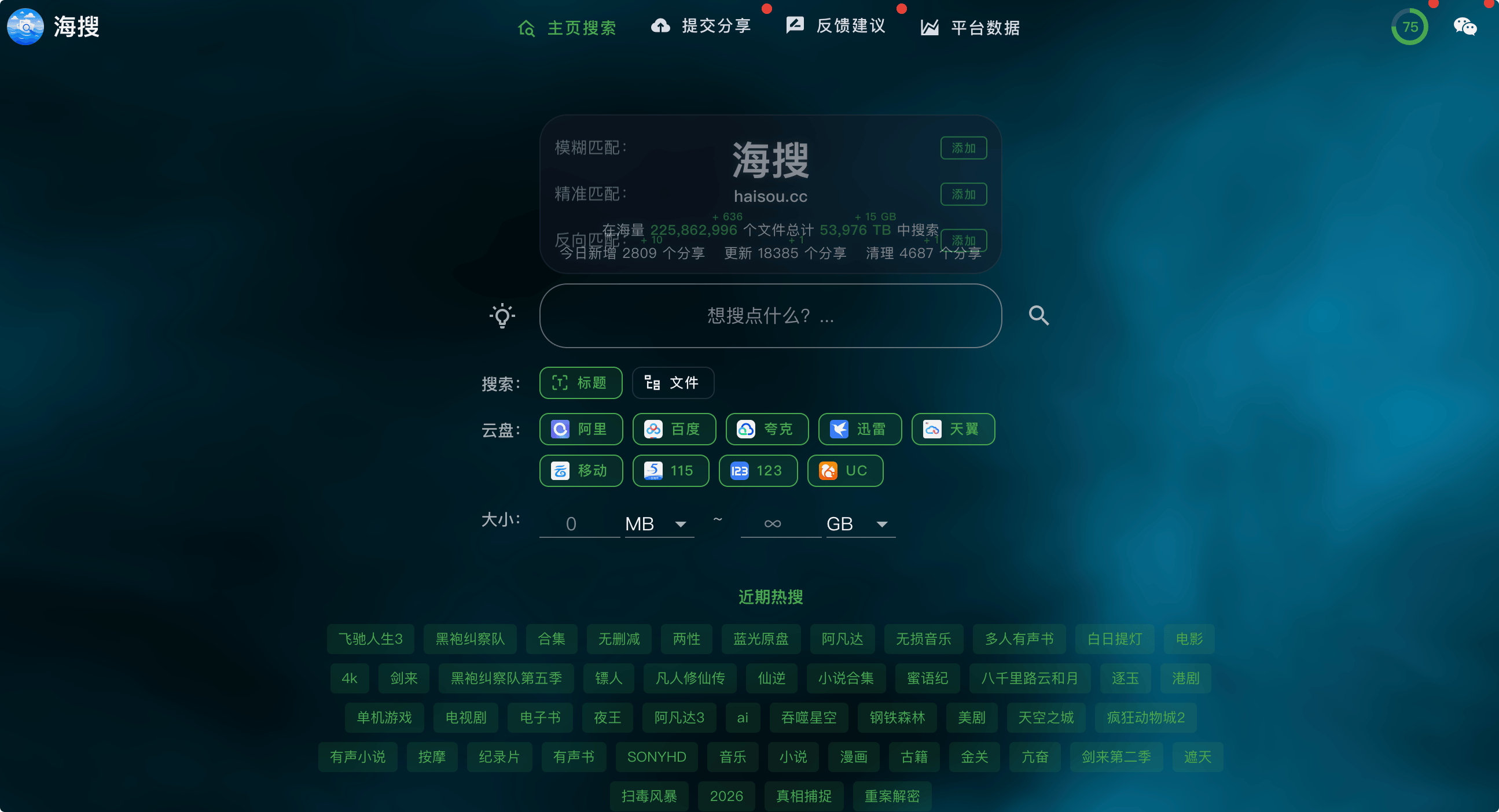 海搜 (Haisou):在线网盘资源搜索工具