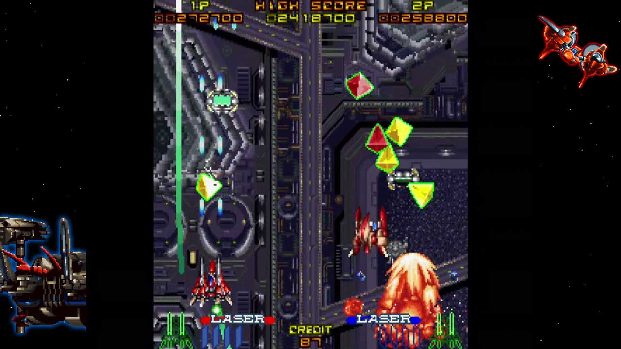 镭射战机 复刻版(Layer Section™ & Galactic Attack™ S-Tribute) 游戏截图4