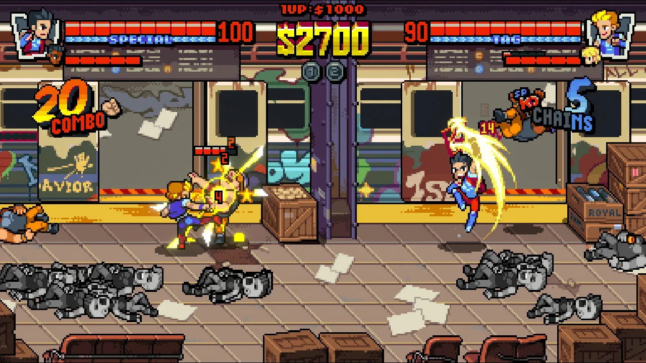 双截龙外传 双龙出(Double Dragon Gaiden: Rise of the Dragons) 游戏截图3