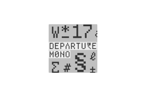 Departure Mono：具有低保真、科技氛围的等宽像素字体